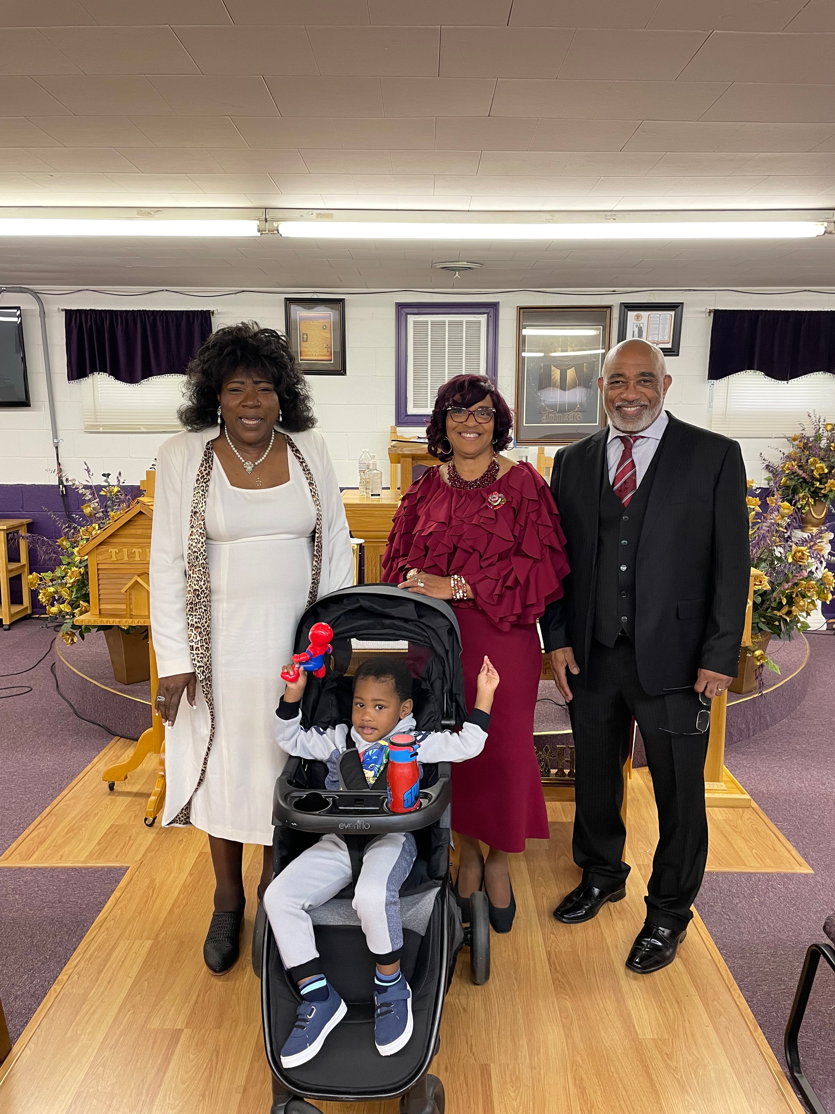 Pastor and First Lady with church family at HOAC