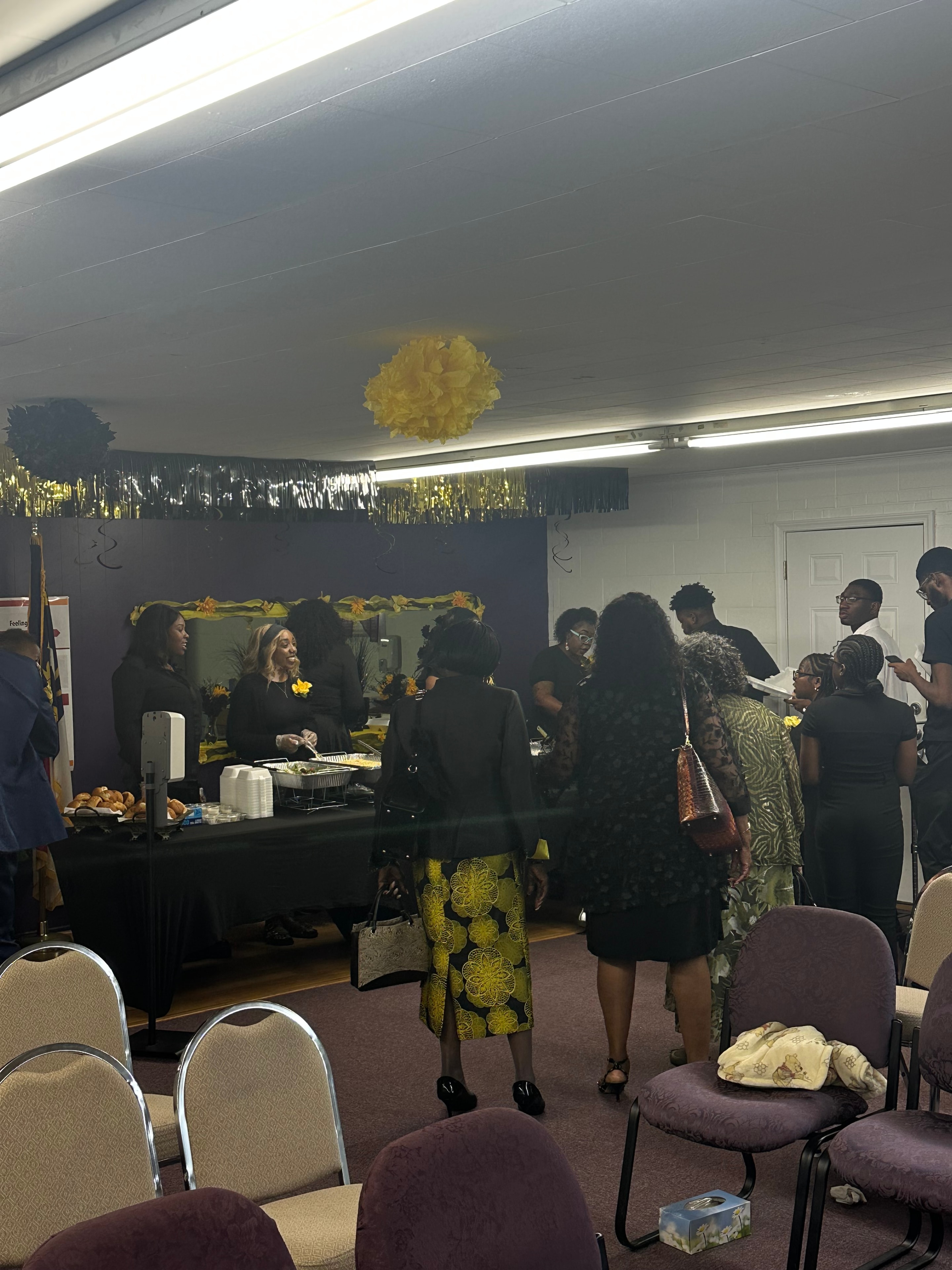 Church fellowship gathering at House of Another Chance COGIC